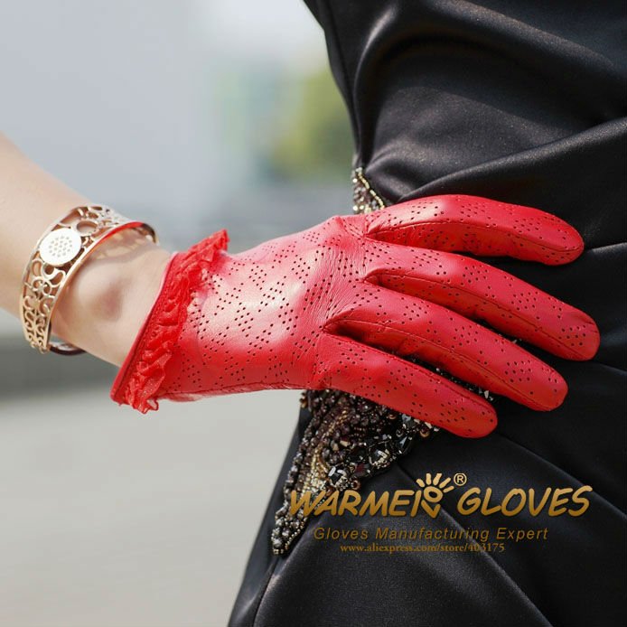 L120NN Wholesale Free Shipping Ladies genuine leather glove, fashion sheepskin glove