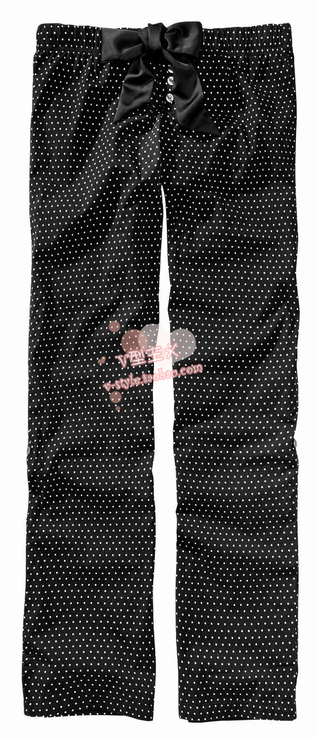 La senza intensive small polka dot 100% long cotton pajama pants lounge pants chromophous