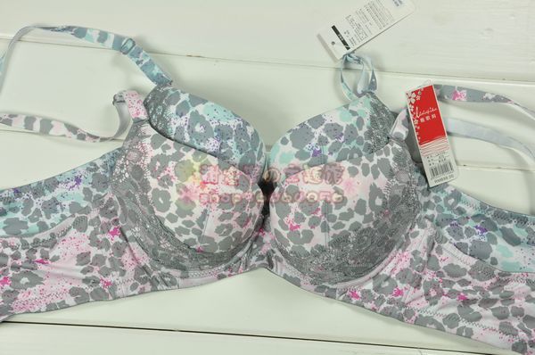 La1115 thick cup leopard print b bra underwear