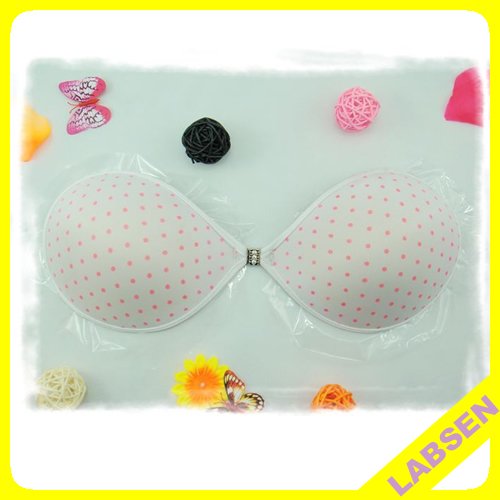 Labsen JS-10726 No shoulder straps silica gel invisible bras/contact bra/contact underwear multicolor optional Free Shipping