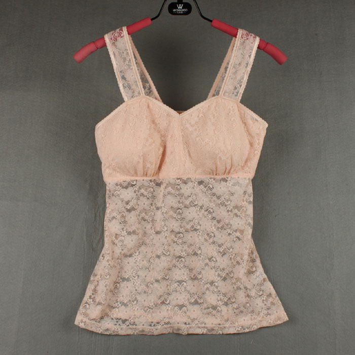 Lace belt pad bra bag female basic spaghetti strap vest spaghetti strap top small vest small vest