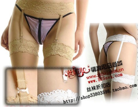 Lace decoration one-piece spaghetti strap socks stockings socks one-piece