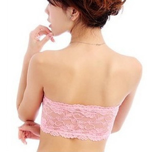 lace decoration tube top tube top spring and summer all-match basic tube top bra underwear