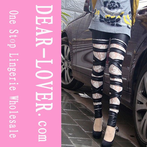 Lace Leggings Faux Leather Leggings Wholesale, Show Thin Leggings LC7843+ Cheaper price + Free Shipping+ Fast Delivery