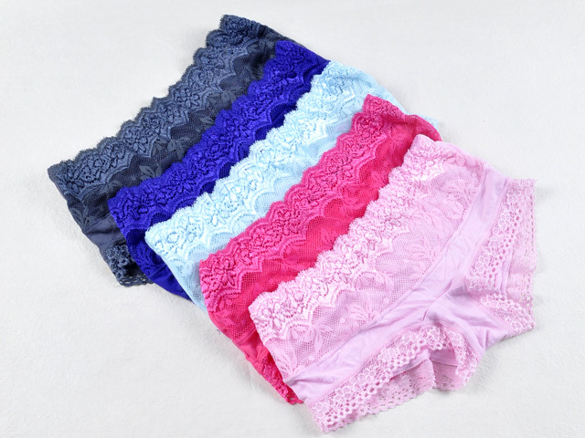 Lace Mixed Colors Cozy Intimate Lingerie Modal Soft Panties Brief Underwear For Women Lady FREE SHIPPING UW