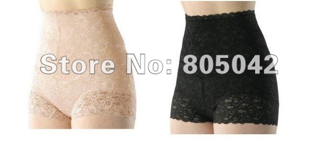 Lace panties Slimming pants high waist pants sexy underwear reduced fat pants with lace 50pcs/lot + Free shipping