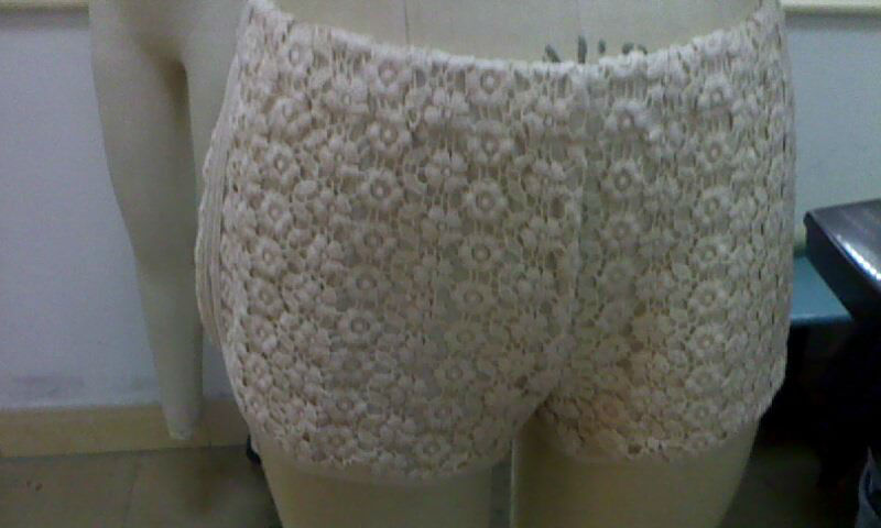 lace shorts  flat shorts