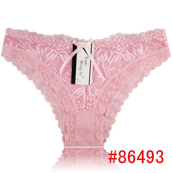 Laced  Comfortable  cotton panties  in stock underwear  480pcs/lot