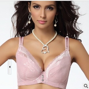 Ladies' big size bras, women's D cup brassieres, 34 - 40 size push-up bras free shipping Wholesale&Retail