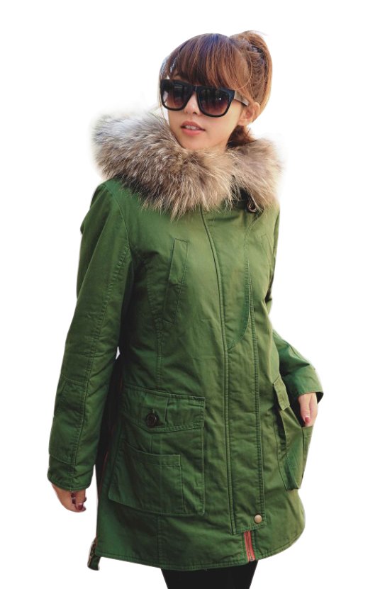 Ladies long winter coat women down jacket warm padded parka hood overcoat  2013 new fashion  Free shipping  WWM021