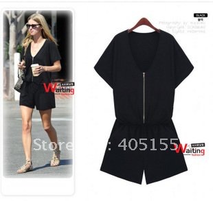 Ladies Sexy loose large yards jumpsuit women's jumpsuit overall romper Culottes free shipping fashion new 2012