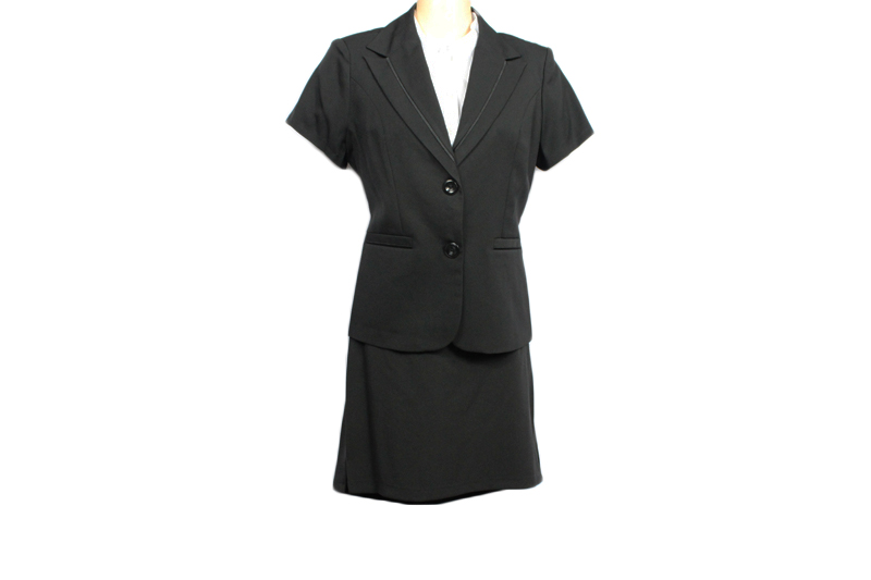 Ladies skirt suit women's ol formal work short-sleeve slim short skirt suit + free gift