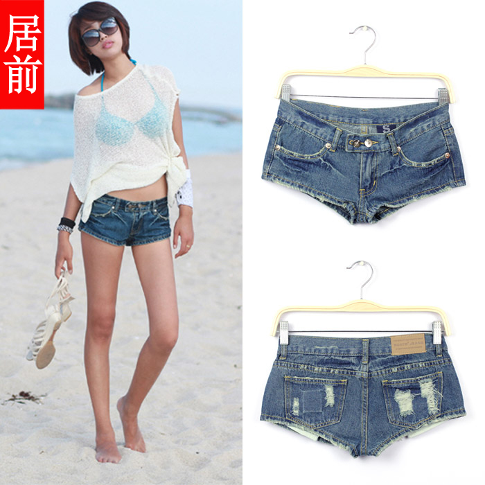 Ladies' temptation sexy jeans super shorts hot trousers,d928#3, AC00052,Free Shipping