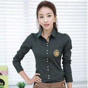 Lady Elegant Online Shirt,Hot Cotton Blouse Free Shipping,New&Cheap Fashion T-Shirt,Wholesale Price One Day Leading