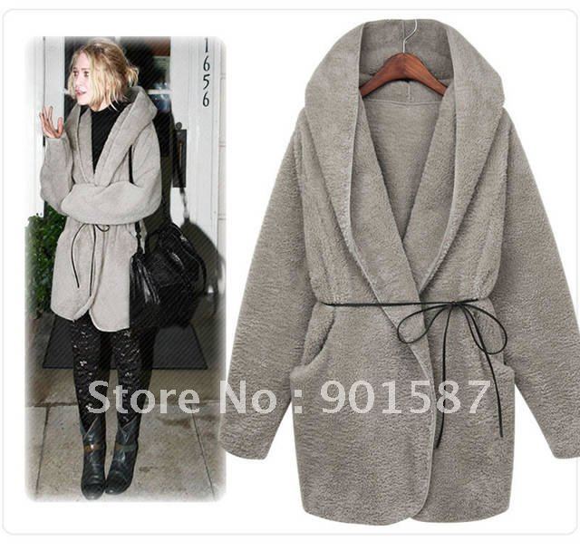 Lady Long Sleeve Ful Warm Outerwear Cardigan Jacket Coat Hoodie Women Winter Hot