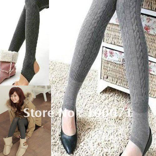 Lady Stirrup Cotton Knit Style Winter Warm Leggings Tights Pantyhose Stocking #1  [8967|99|01]