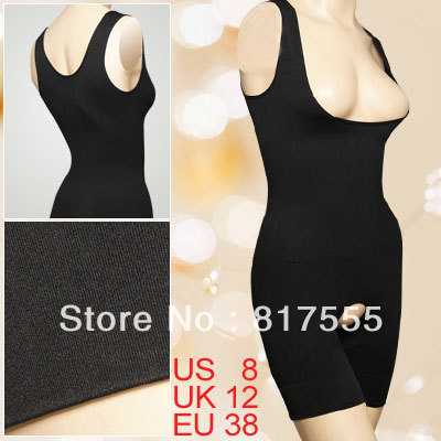 Lady Tummy Waist Control Braless Shapewear Body Shaper Black M