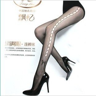 LANGSHA socks sexy black silk fishnet stockings fashion big plaid mesh pantyhose sexy legs stockings black tights good quality