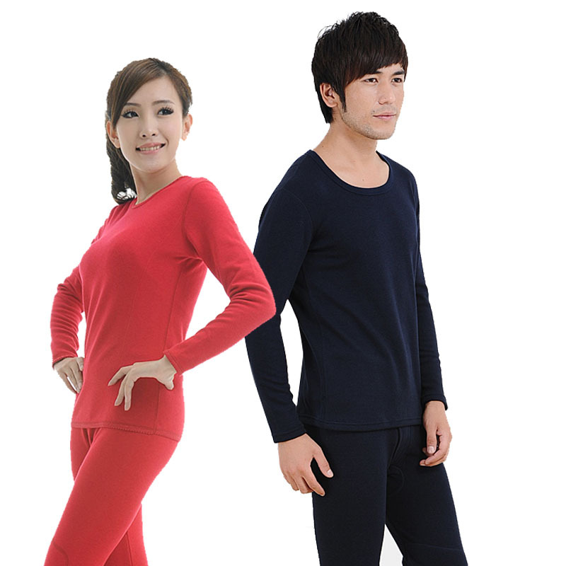 LANGSHA thermal underwear magnetic far infrared wool male women's thermal set autumn and winter