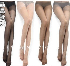 Langsha ultra-thin transparent silk stockings sexy pantyhose black bottoming socks stovepipe socks female genuine