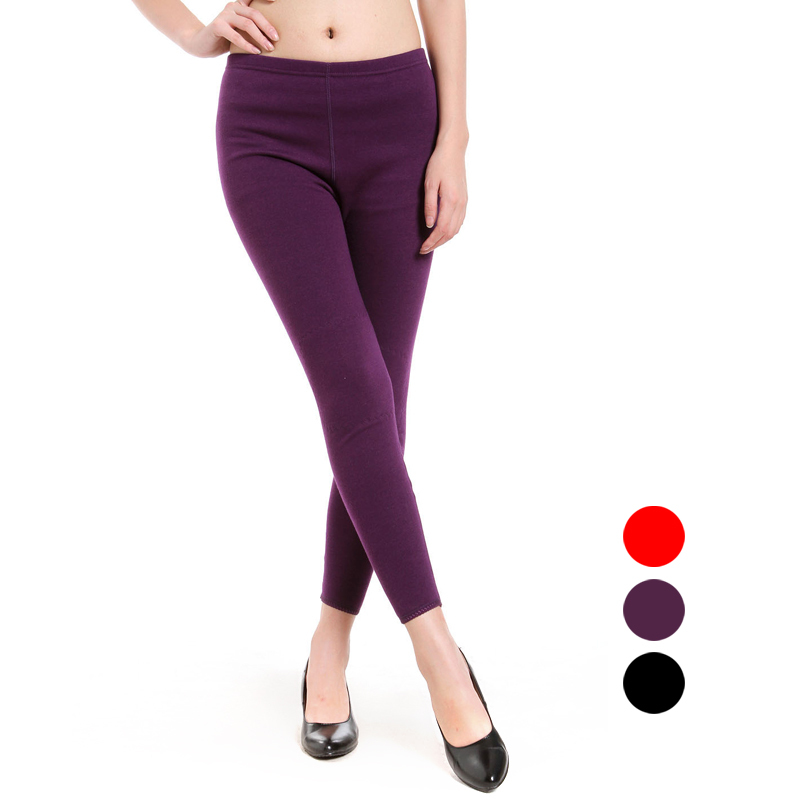 LANGSHA warm pants female kneepad thick thermal fashion plus velvet trousers comfortable autumn and winter legging