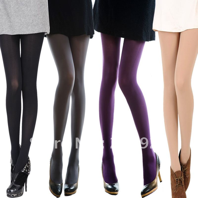 Lanswe pantyhose socks velvet multicolour silk socks female thick spring and autumn