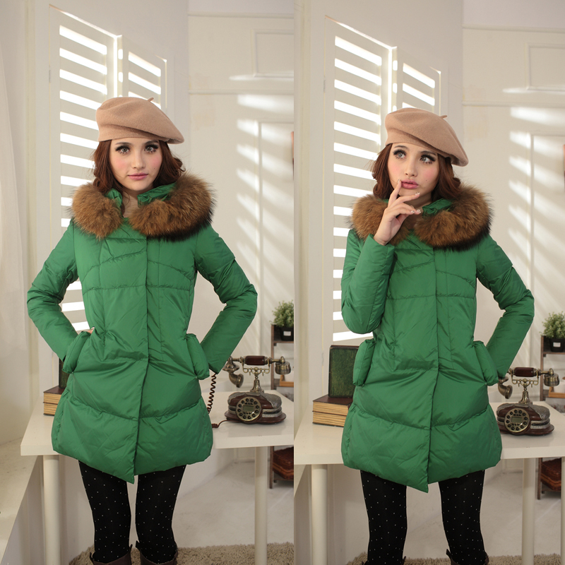 Large fur collar fashion winter thickening j014p290