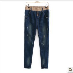 large size XL XXL  new cat scratch three button skinny jeans trousers jeans instock wholesase