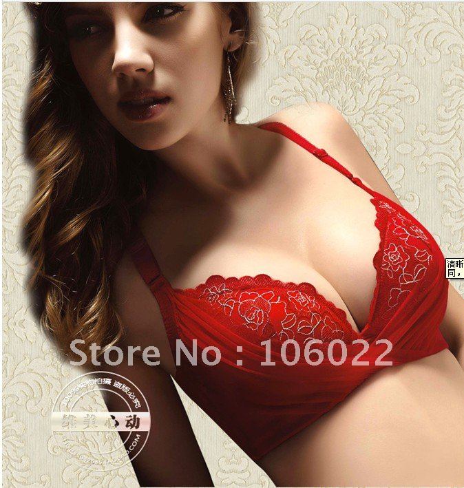 Latest style Hot Selling Sexy Charming High-Quality Underwear Brassiere Women's Bra Fashion Bras Deep V Chest Wrap 5PCS