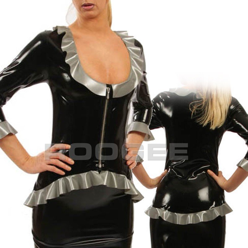 latex catsuit w/ purfle