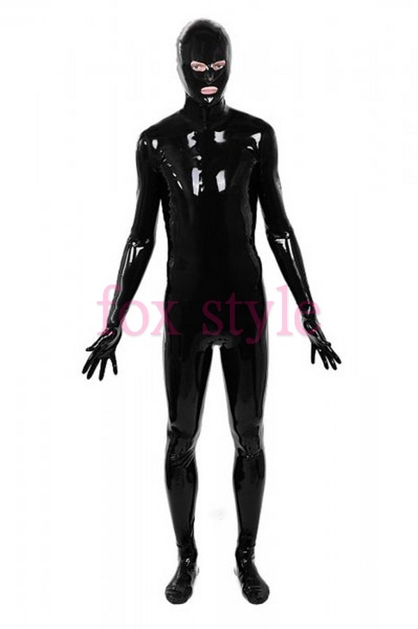 Latex full bodysuit close-fitting dress