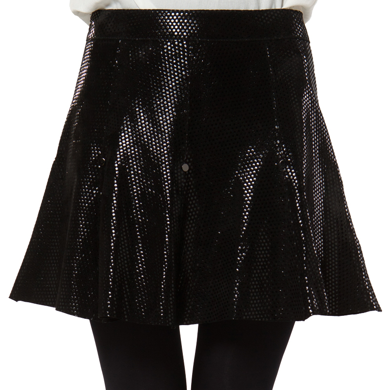 Leather clothing 2012 spring genuine leather skirt female short design slim sheepskin women's leather skirt -HNNZ