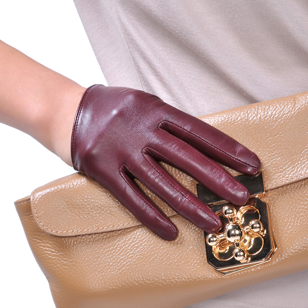 Leather gloves female thin genuine leather sheepskin gloves women's genuine leather gloves w-92