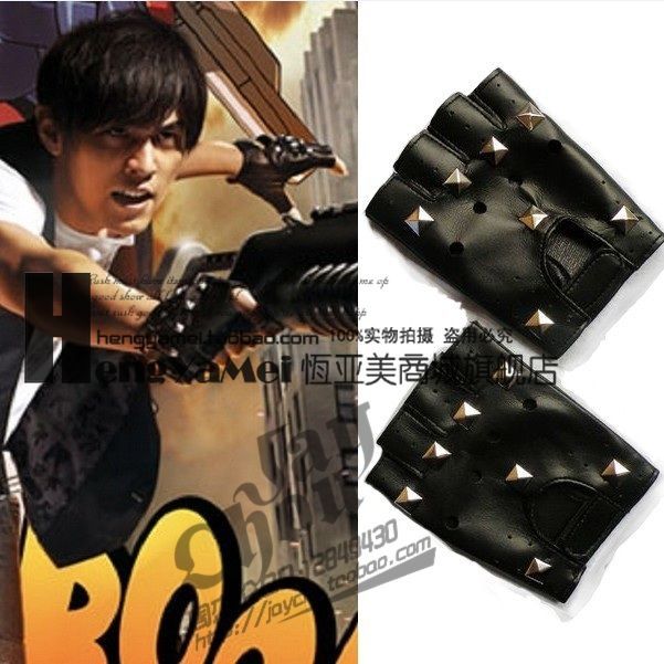 Leather semi-finger gloves male Women fashion gloves soft leather gloves mitring