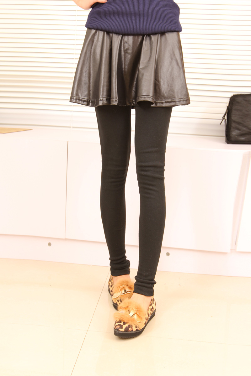 Leather skirt legging a222040