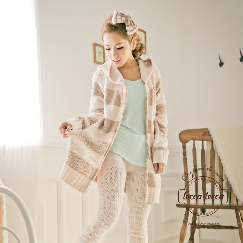 Leccalecca autumn and winter lounge set female sweet long-sleeve sleep set