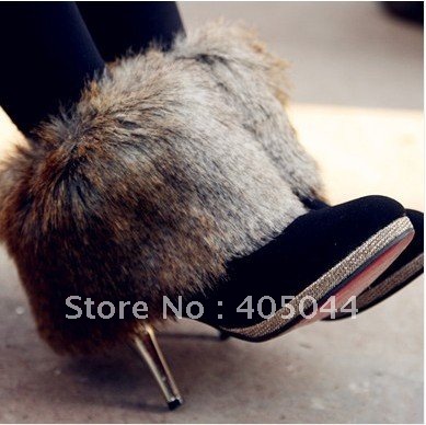 Leg Warmer Long Boot Cover,Artificial Fur Boot Cover