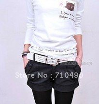 Leisure joker show thin shorts/boots pants female trousers color more