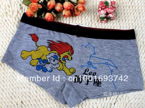 Leo - New 5piece/lot Women's Cartoon Constellation modal Boxers cotton Briefs underwear Leo (7/23-8/22)