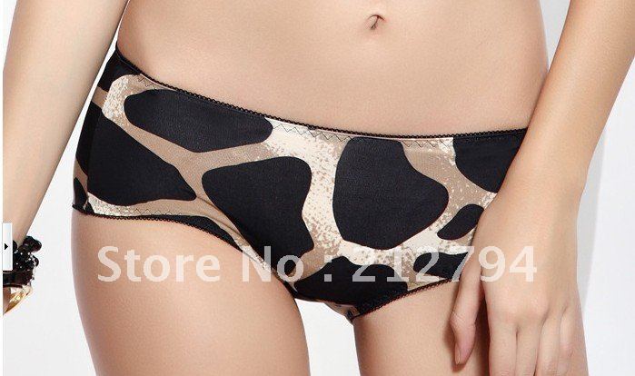 Leopard grain sexy lady triangular pants Health breathable underwear for women free shipping