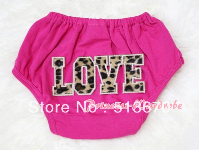 Leopard LOVE Print Light Pink Panties Bloomers  MABL45