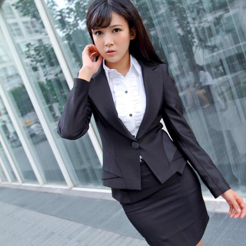 Lichuang autumn and winter ol work wear women's set fashion formal female slim suit female xf022