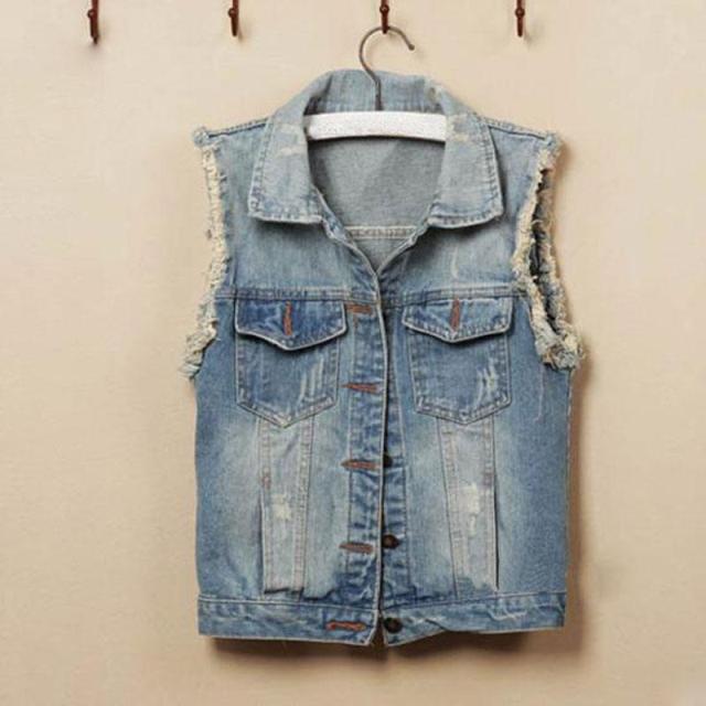 [life art] Spring and autumn slim fashion short design ladies denim vest vest moben 2013 art of life westen cowboy jeans