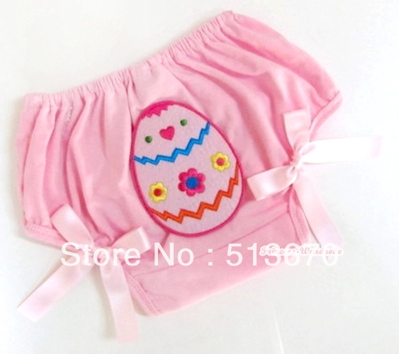 Light Pink Bloomer Pantie Multi Color EASTER EGG with Light Pink Bows 6m-3Year MABL89