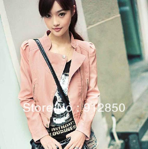 Limited release , New Women's Coat Princess Slim short paragraph PU leather jackets