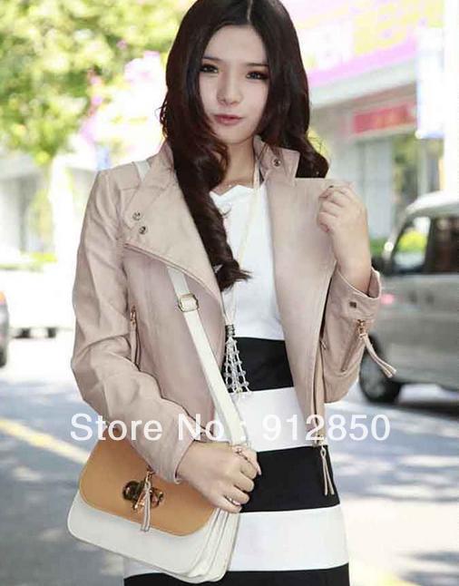 Limited release , Spring models Hot Women's PU leather Jacket ladies version Korean style coat