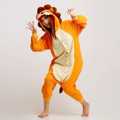 Lion bee easy bear the unicorn lovers cartoon animal one piece sleepwear lounge