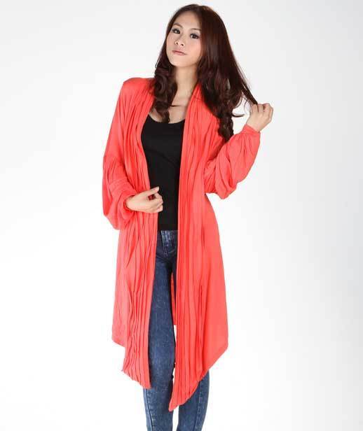 Long design cape outerwear cardigan trench