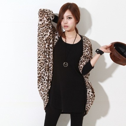 Long-sleeve all-match coat cardigan 6877 free shipping