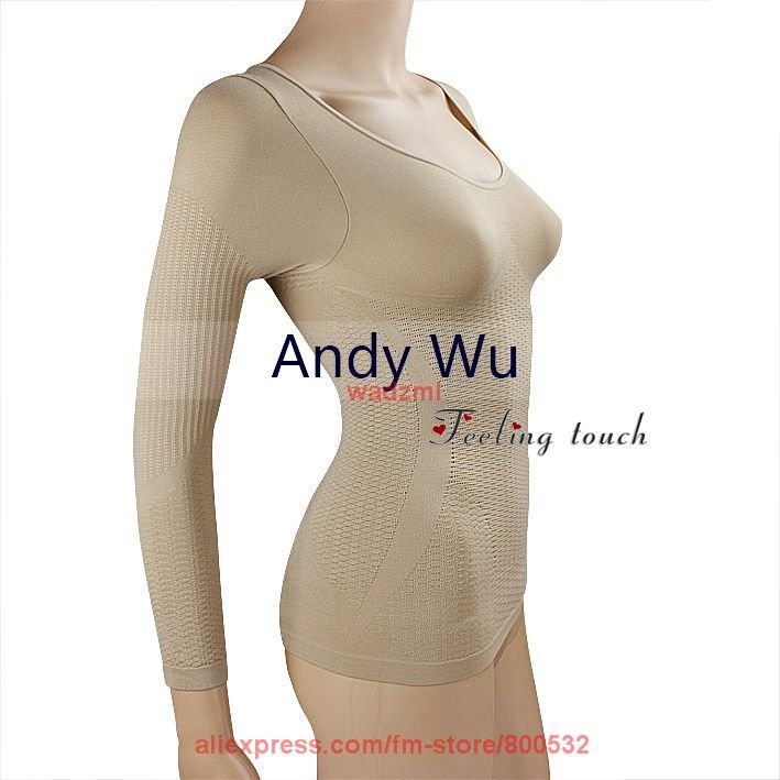 long sleeve body shaper women's intimates body building camisole 140pcs/lot Free shipping